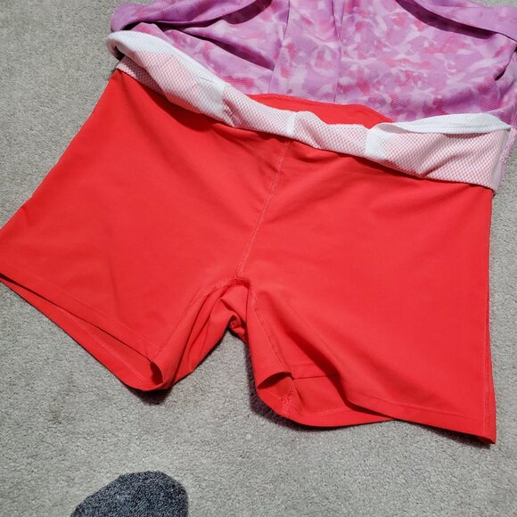 ADIDAS Pull-On Golf Skort Shorts Skirt Pleated Lined Sport Stretch Women's Large - Picture 6 of 15